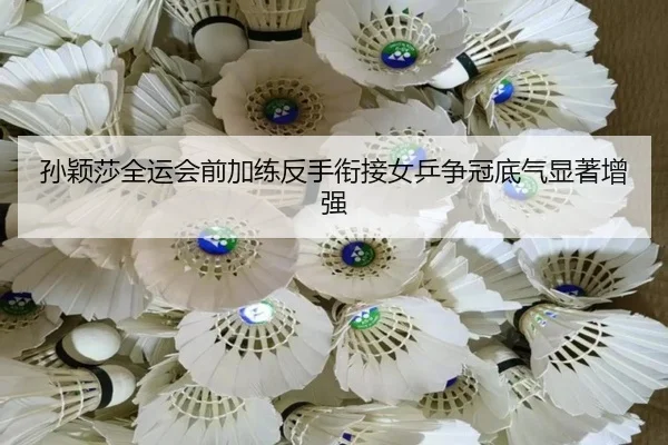孙颖莎全运会前加练反手衔接女乒争冠底气显著增强